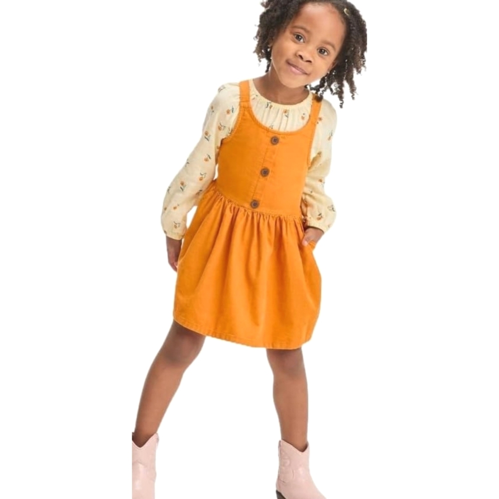 Cat & Jack 2pc Set Mustard Floral Size 4T